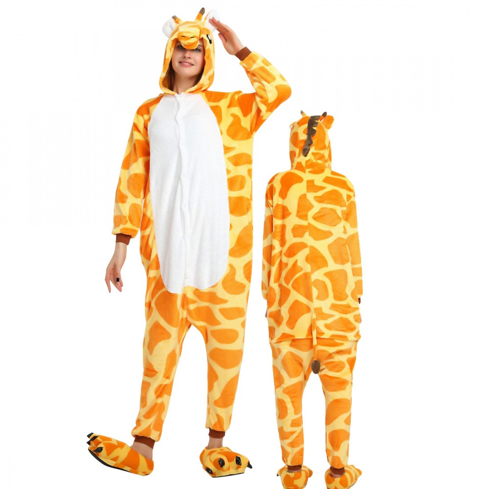 Giraffen Kostüm Erwachsene Onesie Faschingskostüm