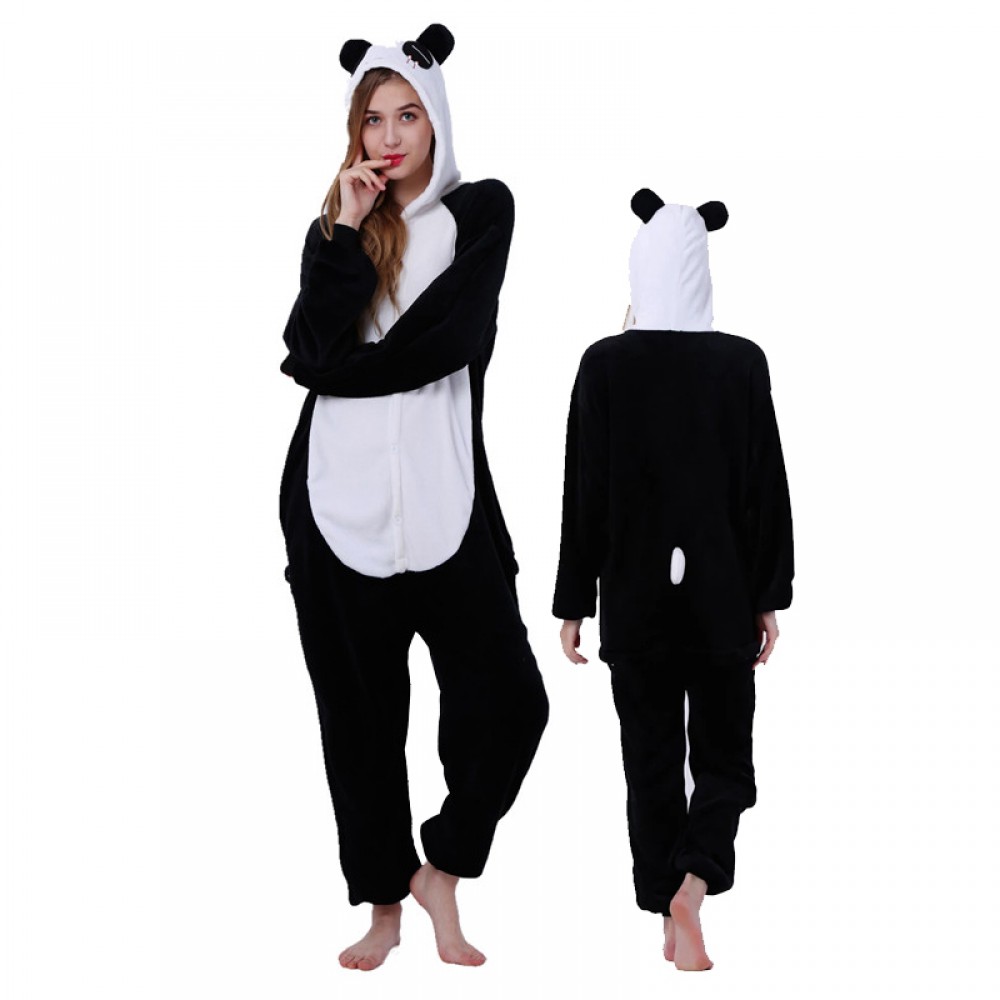 Tränen Panda Kostüm Erwachsene Unisex Pyjamas Jumpsuit
