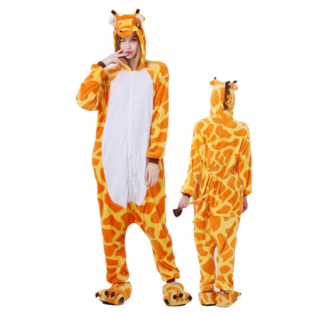 Giraffen Kostüm Unisex Pyjamas Erwachsene Onesie