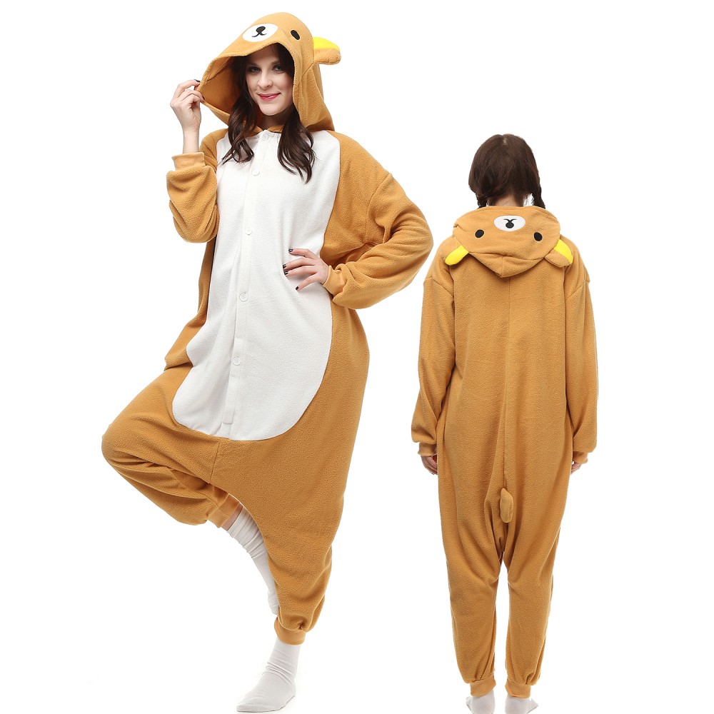 Rilakkuma Kostüm Erwachsene Tier Onesie Pyjamas