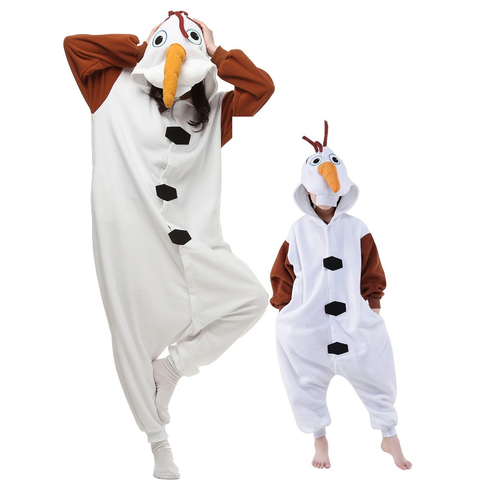 Schneemann Olaf Kostüme für Kinder und Erwachsene Pyjamas Tier Onesie