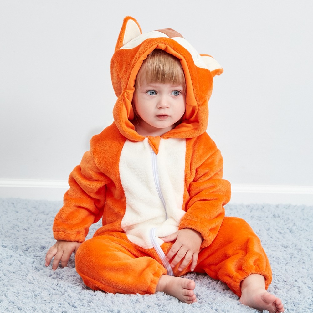 Baby Fuchs Kostüm Tier Onesie Einteiler
