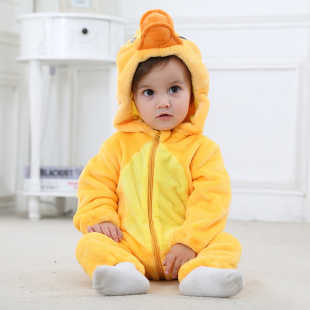 Gelbe Ente Kostüm Baby Tier Onesie Kleinkind