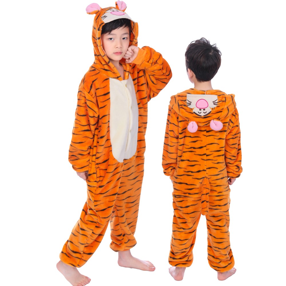 Winni Puuh Tigger Kostüm Kinder Onesies Tier Pyjamas