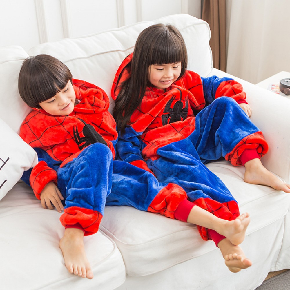 Spiderman Kostüm Kinder Tier Onesie Pyjamas Jumpsuit