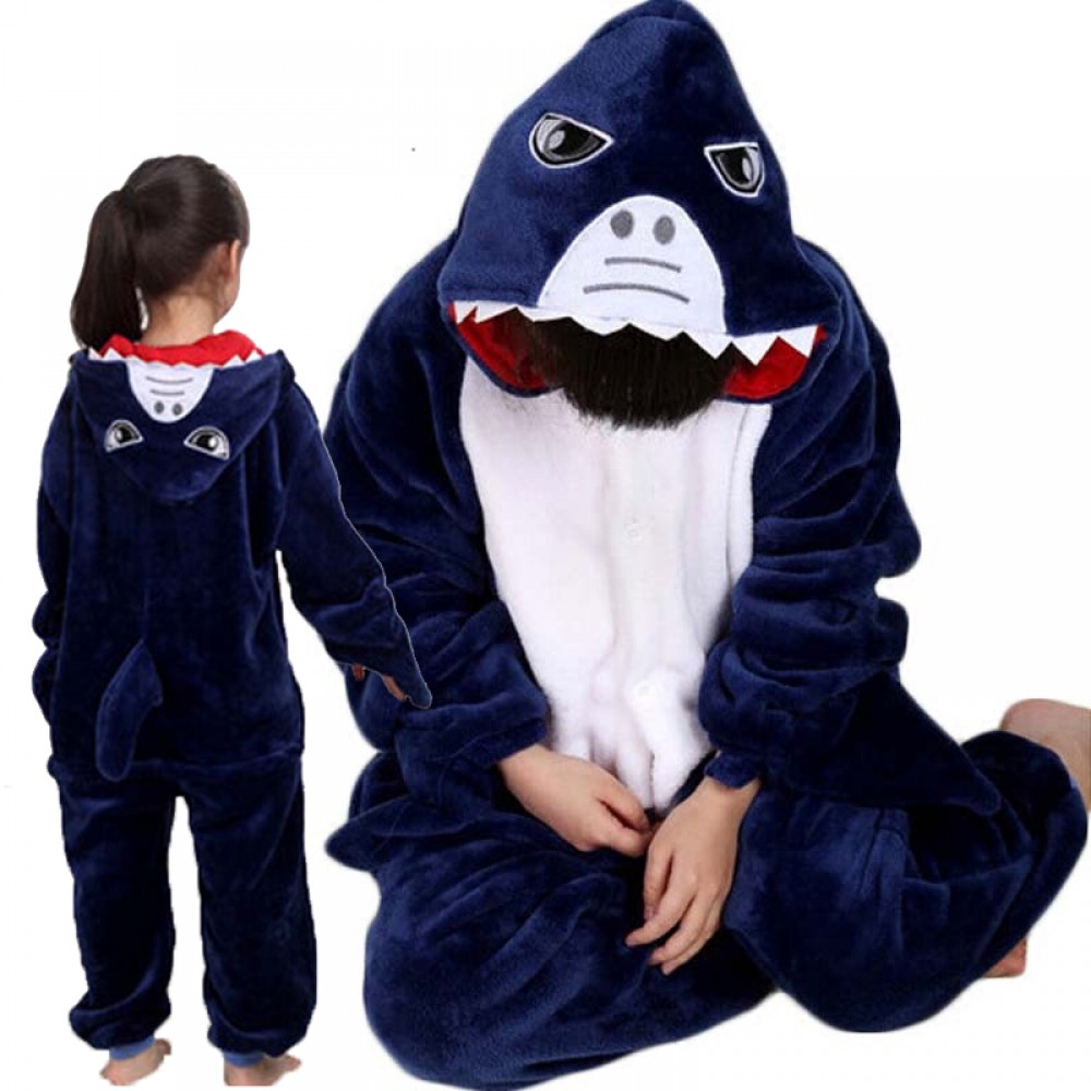 Hai Kostüm Kinder Tier Pyjamas Faschingskostüm