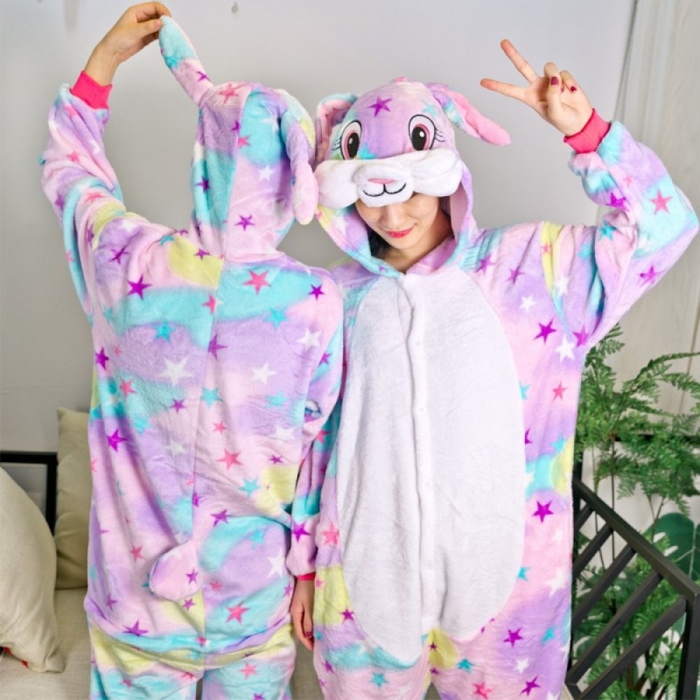 Traumstern Hasenkostüm Für Erwachsene Tier Pyjamas Onesie Overalls