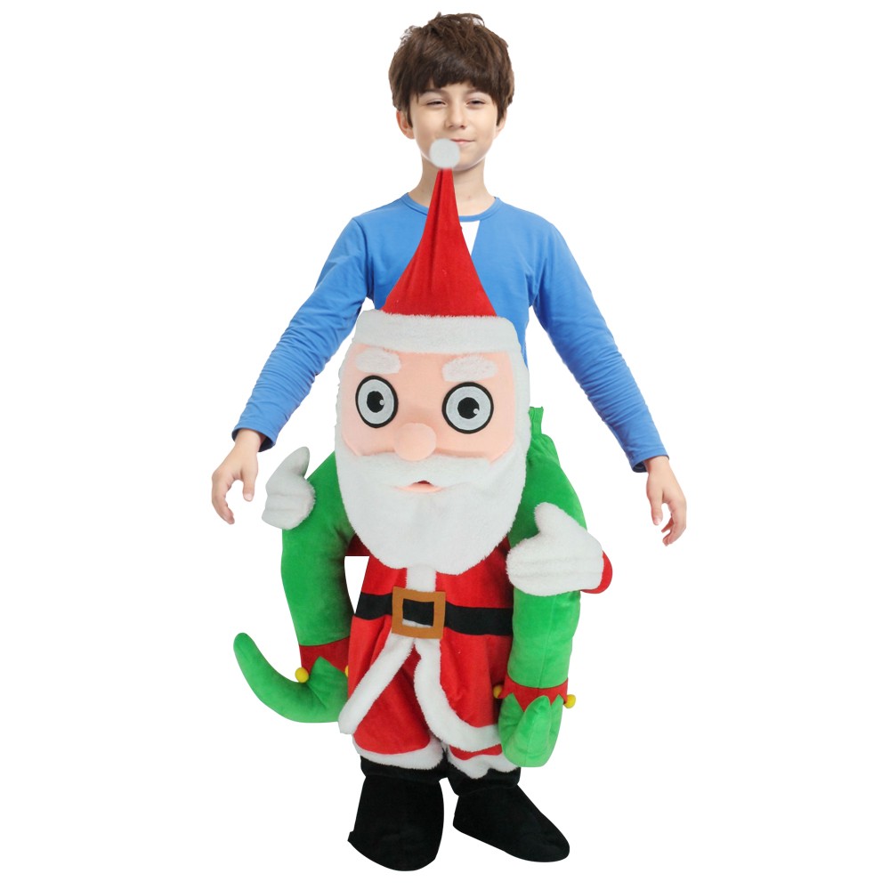 Weihnachtsmann Huckepack Kostüm Kinder Carry Me Kostüm