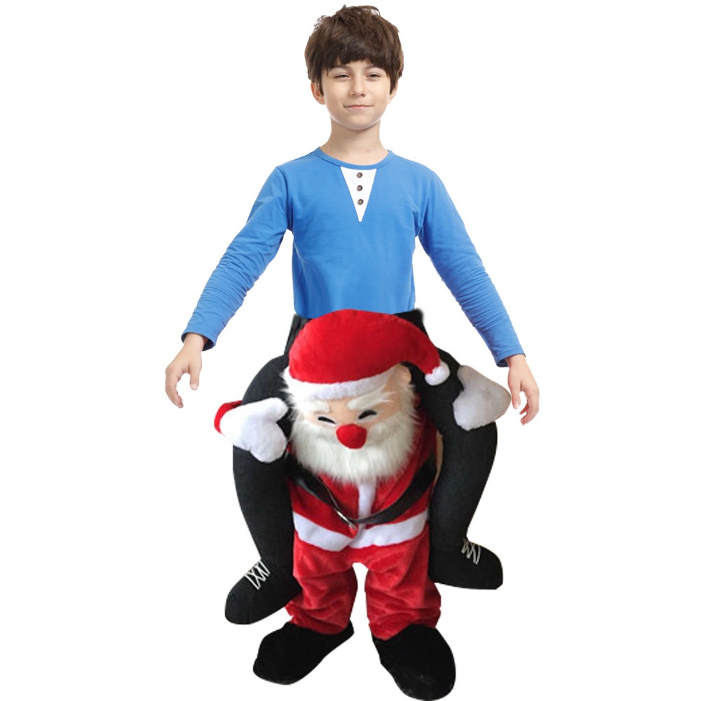 Weihnachtsmann Huckepack Kinderkostüm Carry Me Kostüm