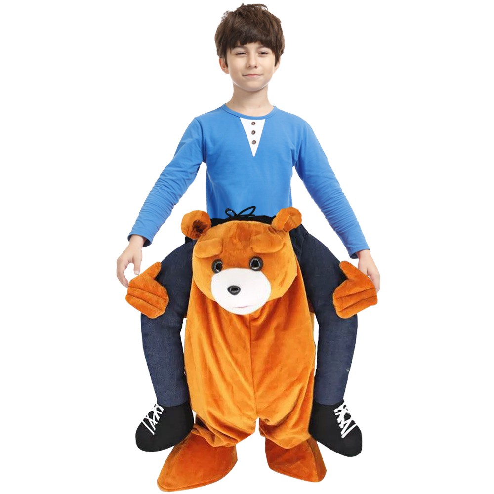 Teddybär Huckepack Kostüm für Kinder