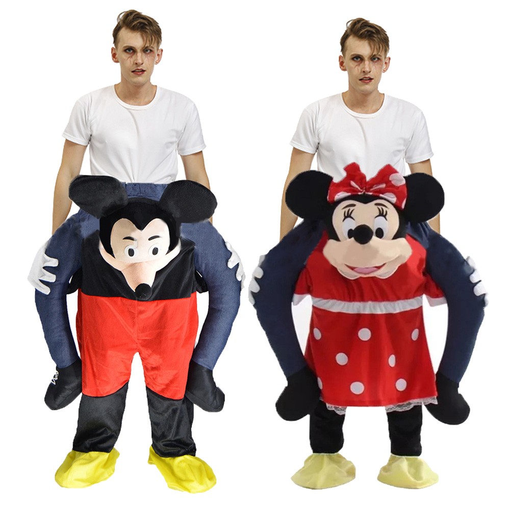 Mickey Maus Huckepack Kostüm für Erwachsene