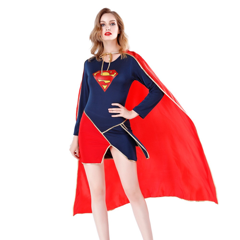 Supergirl Damenkostüm Superheldin Kostüm